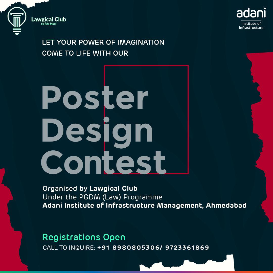 Poster Design Contest 2020, Adani Institute of Infrastructure